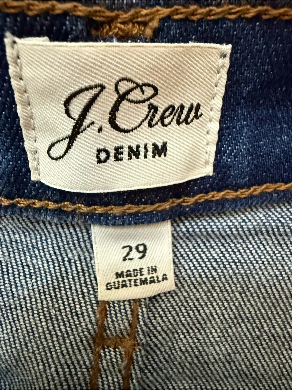 JCrew Dark Blue Denim Mini Skirt